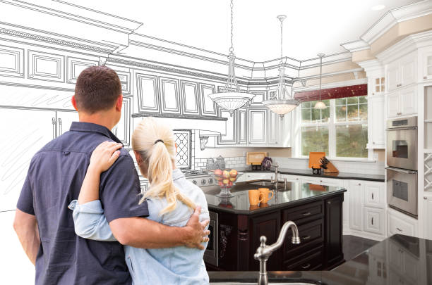 Professional Kitchen Island Installation technician working in Hudson, PA
